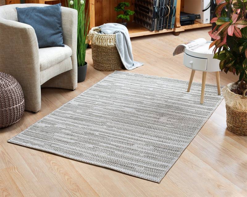 DomDeco Teppich In- & Outdoor Teppich UMAR mit Flachgewebe - wetterfest & robust für Garten/Terrasse/Balkon oder Innenräume, aus Kunstfaser von DomDeco