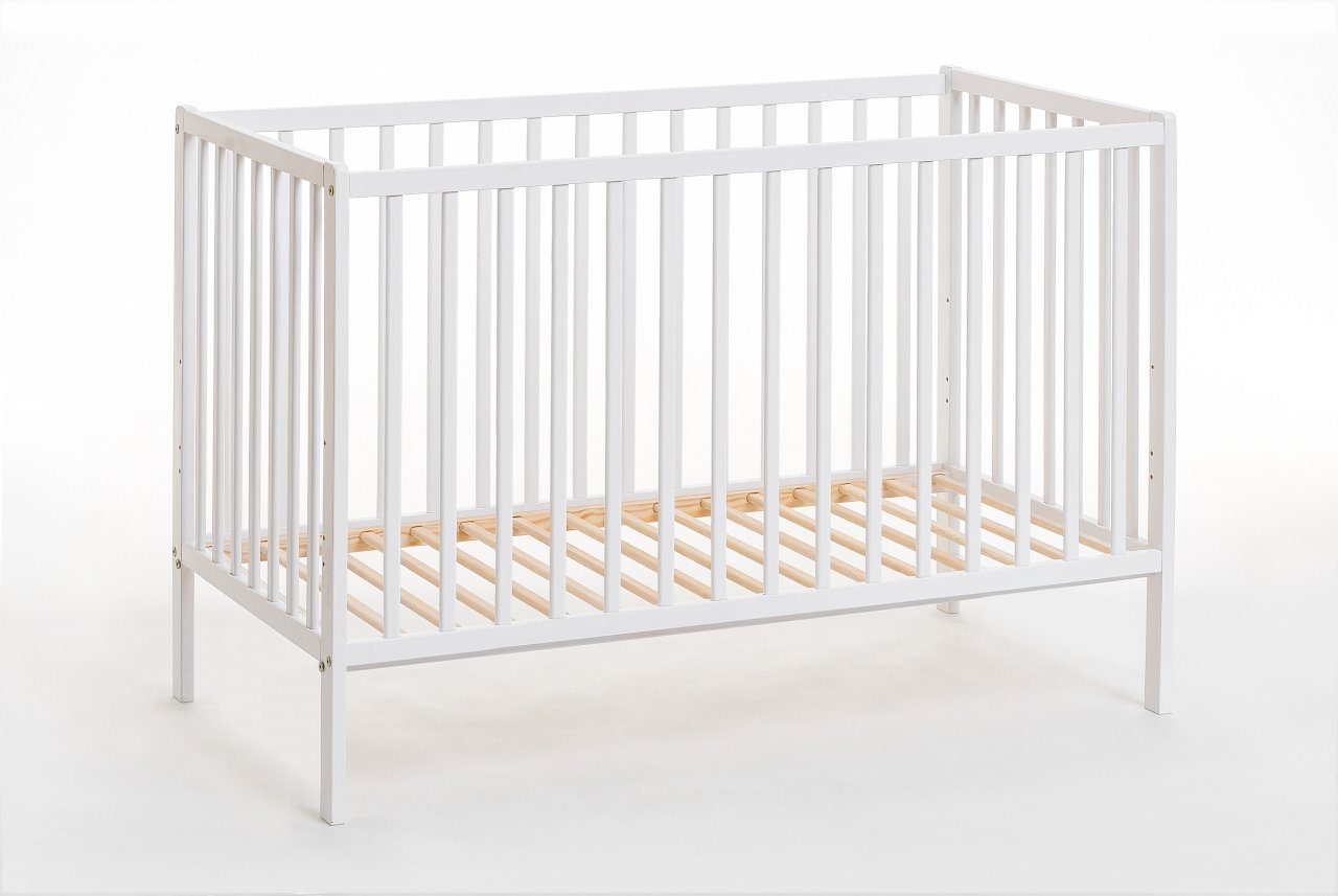 Domando Babybett Babybett Monreale, Breite 65cm, eine Seite demontierbar, höhenverstellbar von Domando