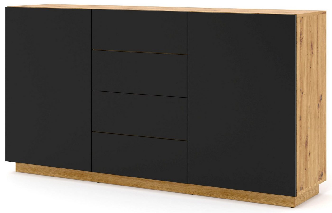 Domando Sideboard Sideboard Empoli, Breite 164cm, schicker Farbkontrast von Domando