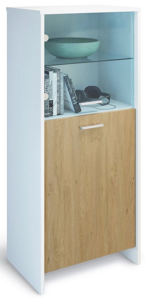 Domando Standvitrine Vitrine Matera (1-St) Breite 53cm, Tür mit Soft-Close von Domando