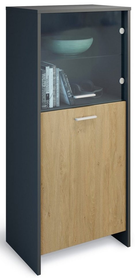 Domando Standvitrine Vitrine Matera (1-St) Breite 53cm, Tür mit Soft-Close von Domando