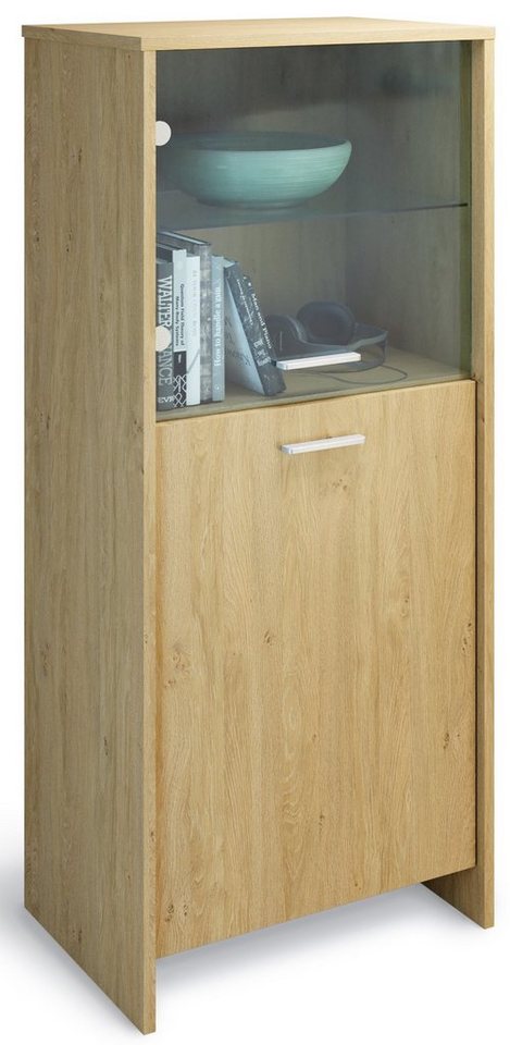 Domando Standvitrine Vitrine Matera (1-St) Breite 53cm, Tür mit Soft-Close von Domando