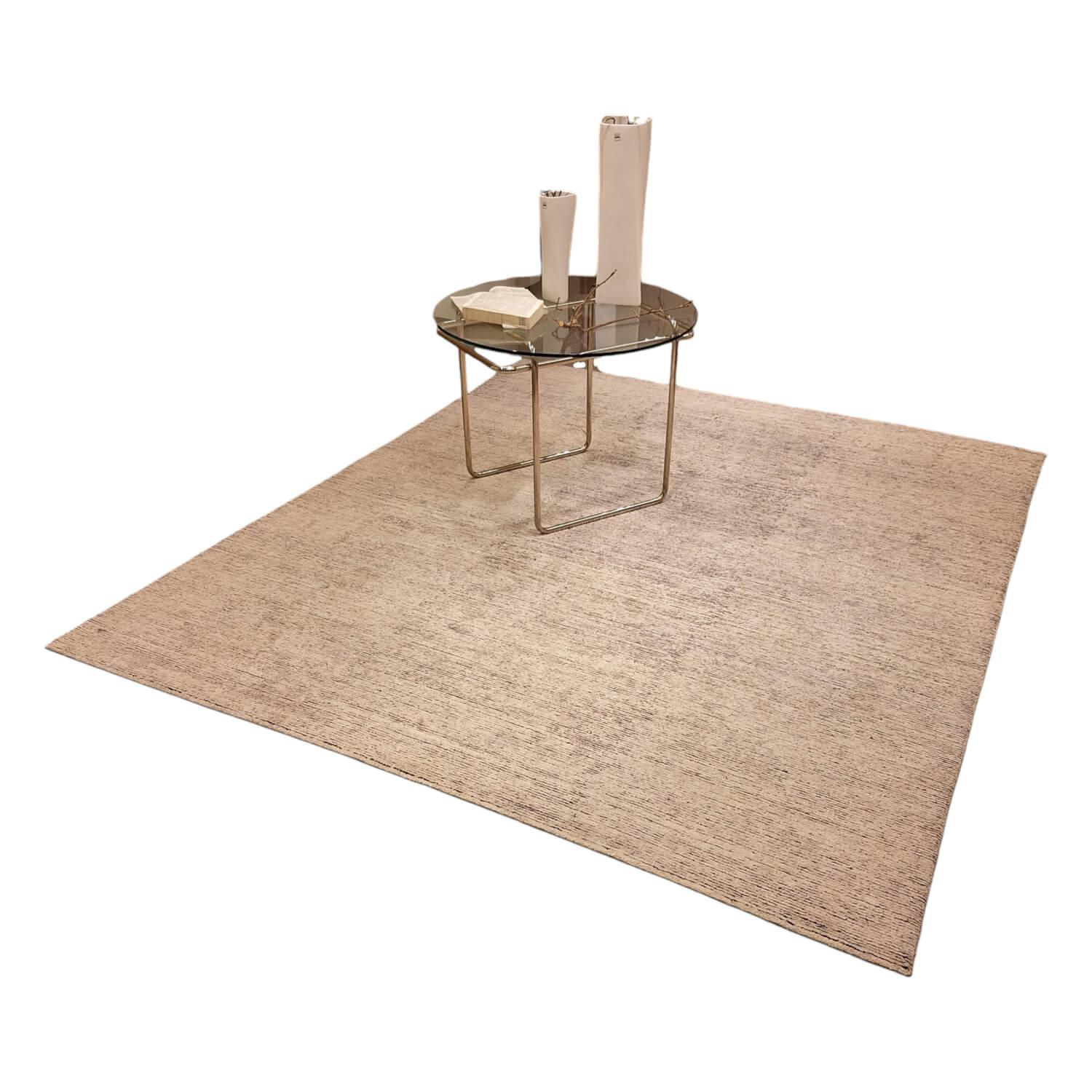 Teppich 220x260 Cut & Loop Naturitas 100 Beige Grau von Domaniecki