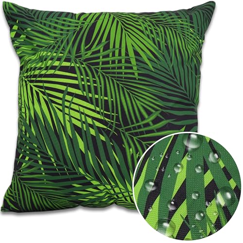 Domarex Gartenkissen Wasserdicht Botanic 45x45 cm – Terrassenkissen – Balkonkissen – Oxford-Gewebe UV-beständig – Füllung aus Silikonkugeln - bequemes Kissen - Dark Palms Domarex Gartenkissen Wasserdicht Botanic 45x45 cm – Terrassenkissen – Balkonkissen – Oxford-Gewebe UV-beständig – Füllung aus Silikonkugeln - bequemes Kissen - Dark Palms von Domarex