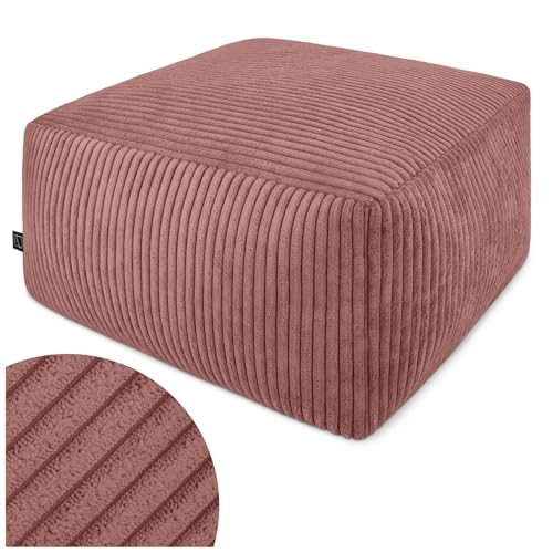 Domarex Moderner Sitzpouf 45x45x25 cm - Leichter, komfortabler Sitzhocker mit rutschfestem Boden - herausnehmbarer Styropor-Füllung - robust, vielseitig - für jeden Raum - Dunkelrosa Domarex Moderner Sitzpouf 45x45x25 cm - Leichter, komfortabler Sitzhocker mit rutschfestem Boden - herausnehmbarer Styropor-Füllung - robust, vielseitig - für jeden Raum - Dunkelrosa von Domarex