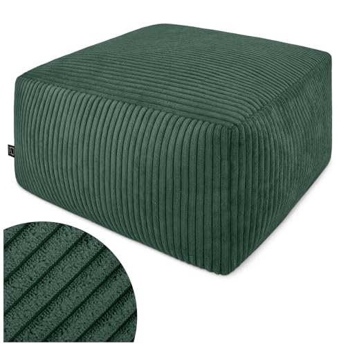 Domarex Moderner Sitzpouf 45x45x25 cm - Leichter, komfortabler Sitzhocker mit rutschfestem Boden - herausnehmbarer Styropor-Füllung - robust, vielseitig - für jeden Raum - Grün Domarex Moderner Sitzpouf 45x45x25 cm - Leichter, komfortabler Sitzhocker mit rutschfestem Boden - herausnehmbarer Styropor-Füllung - robust, vielseitig - für jeden Raum - Grün von Domarex