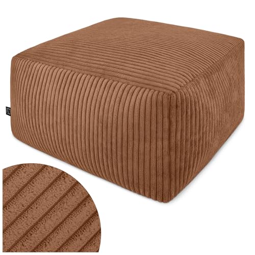 Domarex Moderner Sitzpouf 45x45x25 cm - Leichter, komfortabler Sitzhocker mit rutschfestem Boden - herausnehmbarer Styropor-Füllung - robust, vielseitig - für jeden Raum - Kupferfarbe Domarex Moderner Sitzpouf 45x45x25 cm - Leichter, komfortabler Sitzhocker mit rutschfestem Boden - herausnehmbarer Styropor-Füllung - robust, vielseitig - für jeden Raum - Kupferfarbe von Domarex
