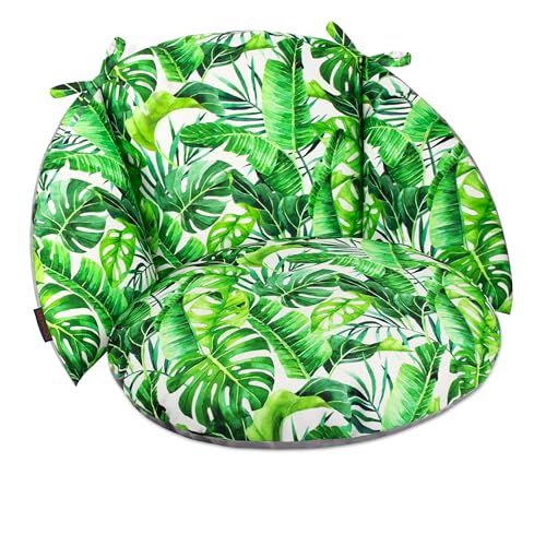 Domarex Wasserdichtes Kissen Luna UP für hängende Nest-Schaukel, beidseitig, 60 cm Durchmesser – Komfort und Stil - Jungle Grün + Grau Oxford Domarex Wasserdichtes Kissen Luna UP für hängende Nest-Schaukel, beidseitig, 60 cm Durchmesser – Komfort und Stil - Jungle Grün + Grau Oxford von Domarex