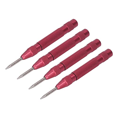 Center Punch Automatic Hochgeschwindigkeitsstahlwerkzeug für die Installationswartung [Stahl PVC Möbelmaschine] (Rot) von Domary