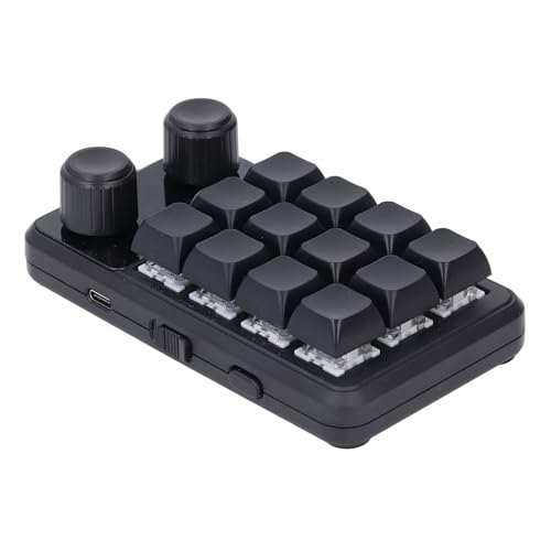 Domary 12 Tasten Tastatur RGB Light Mechanical Blue Switch Programmierung Makrosoftware Mini -Tastatur Dualknöpfe Typ C BT 2,4 G Wireless ABS Domary 12 Tasten Tastatur RGB Light Mechanical Blue Switch Programmierung Makrosoftware Mini -Tastatur Dualknöpfe Typ C BT 2,4 G Wireless ABS von Domary