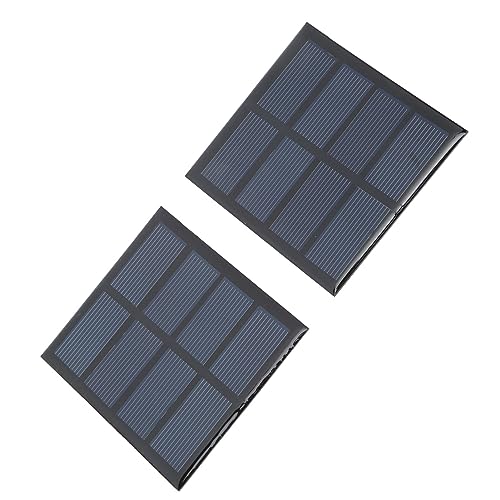 Domary 2 Stück 0,9 W 2V Solar Panel Hoch Effizienter Poly Silicium Solar Panel für Not Leuchten Tragbares Solar Laden von Domary