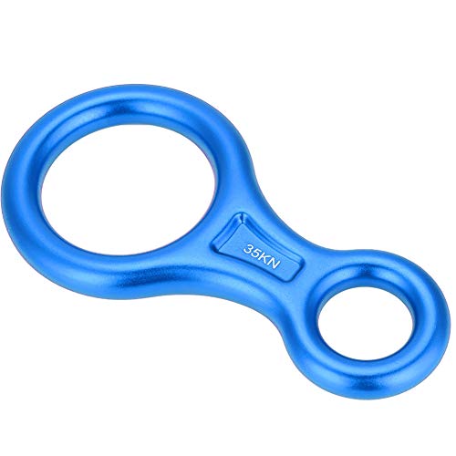 Domary 35KN Hochfestes Abseilgerät mit Achterseil, Kletterring, Felsrettungsausrüstung für Kletterer (Blau) von Domary