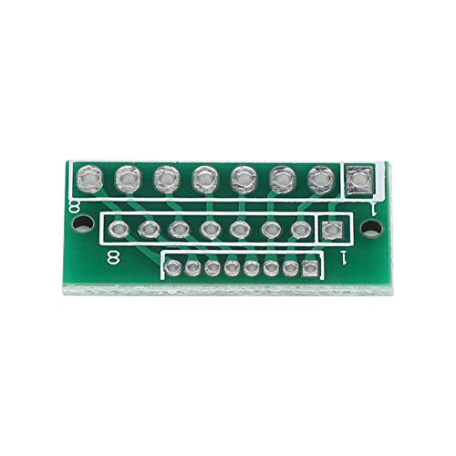 Domary ADAPTERKARTE DOPPELSEITIG 8 PIN 3 REIHIG 24 LÖCHER 10 STÜCK 1,27 MM 2,0 MM 2,54 MM DRAHTLOSMODULE TRAGBAR STABIL LANGLEBIG UNIVERSAL von Domary