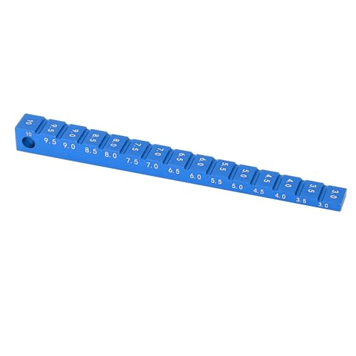 Domary Aluminium Legierung Fahrhöhen Messgerät Langlebige Leichte Messung Präzision 1/10 RC Drift Auto (Blau) von Domary