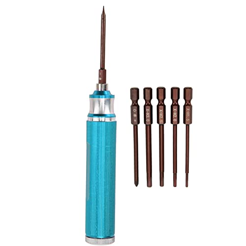 Domary Aluminium -RC -Hex -Schraubendreher -Kit Langlebige Reparaturzubehör für Modellautos (Blau) von Domary