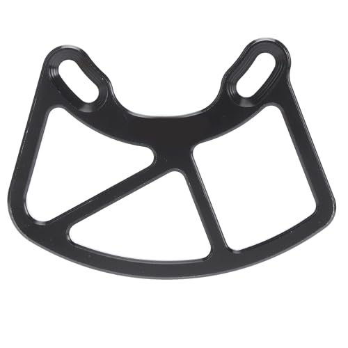 Domary Aluminiumlegierung Bash Guard Fahrradkette Guard 22T -46T -Kettenringe Mountainbike ISCG05 ISCG 03 (Schwarz) von Domary