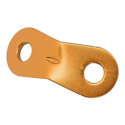 Domary Aluminiumlegierung Dual -Löcher -Seilspanner für Camping -Wanderaktivitäten Im Freien (Gold) von Domary
