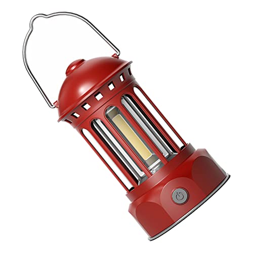 Domary Camping Lantern Retro Tragbares Licht für das Fischen Im Freien (Rot) von Domary