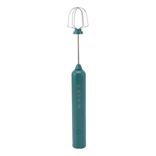Domary Elektrischer Mixer aus Rostfreiem Stahl Handheld Drahtloses Whisk Frother USB -Schnittstelle Compact Design (Grün) von Domary