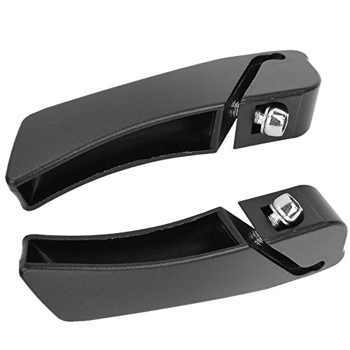 Domary Fahrrad Vize -Lenker Aluminiumlegierung Mountain Bike End Grips Komfortable Leichte Langlebige Ergonomische Design Schwarz für Mountain Road Folding Bike von Domary