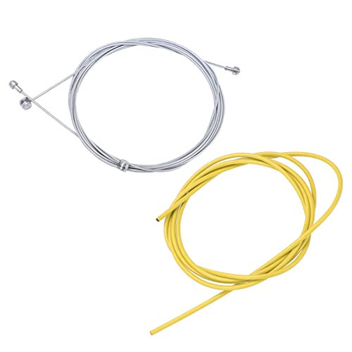 Domary -Fahrradfahrradbremskabel Set Starkes 5 -mm -Bremskabel -Kabel -Zyklus -Versorgung Stabilität und Haltbarkeit (Gelb) von Domary