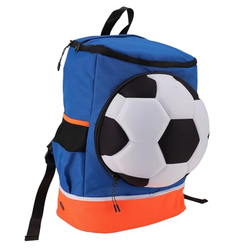 Domary Fußball-Trainings Tasche mit Kugelfach Schuhfach für Sport (Kindergröße (passt zu Größe 4 Ball)) von Domary