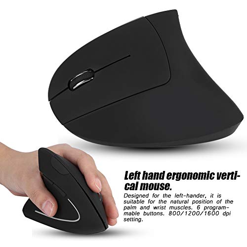 Domary Kabellose Ergonomische Vertikalmaus für Linkshänder, 2,4 GHz, für PC und Laptop Domary Kabellose Ergonomische Vertikalmaus für Linkshänder, 2,4 GHz, für PC und Laptop von Domary
