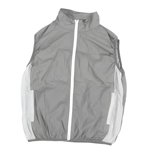 Domary Kühlweste Klimatisierte Kleidung mit 2 Ventilatoren für die Arbeit Outdoor-Aktivitäten Grau (Xl) von Domary