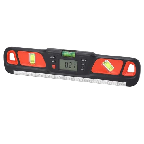 Domary LCD -Digitalstufe LCD -Anzeige Multifunktions Hoher Genauigkeits -Protraktorwinkel -Finder für die Heimkonstruktion (Rot) von Domary