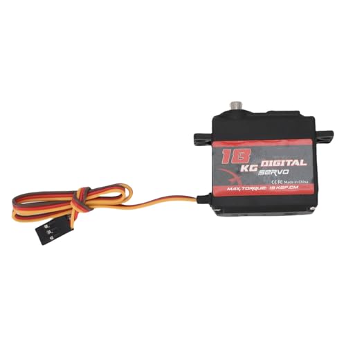 Domary Metal Gear Hohe Torsion Digitaler Servo Motor 180 Grad Rotationswinkel -Kit für RC -Auto -LKW -Bootsroboter (18 kg) von Domary