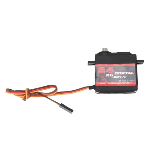 Domary Metal Gear Hohe Torsion Digitaler Servo Motor 180 Grad Rotationswinkel -Kit für RC -Auto -LKW -Bootsroboter (24 kg) von Domary