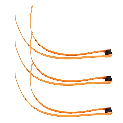 Domary Nylonkabel Krawatte Selbstverriegelungsdraht Reißverschluss mit Pull Ring für Outdoor Sports Zurückhaltung (Orange) von Domary