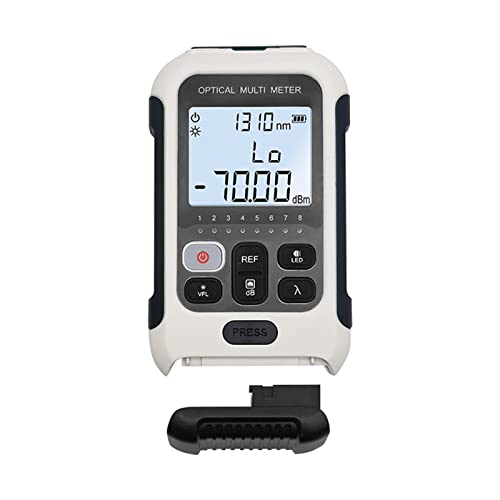 Domary OPTISCHE FIBER -NOTZER METER TROLABLE Digital Wiederaufladbar 4 in 1 Fasertester Kommunikations -Engineering (TM570AL -V15-15MW) von Domary