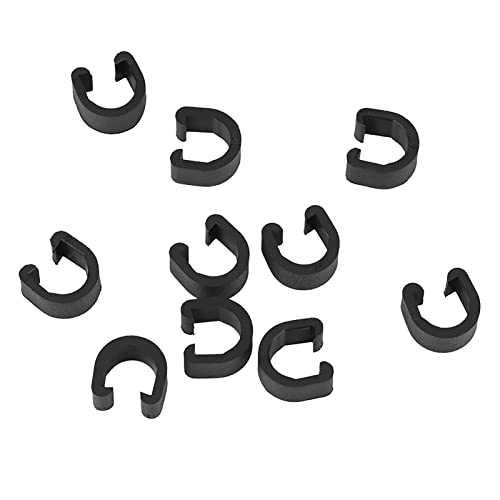 Domary Plastikbremsschnalle C Clip Cable Guide 10pcs für Fahrrad Fahrradstraße Berg Leichtes Langlebig Schwarz Domary Plastikbremsschnalle C Clip Cable Guide 10pcs für Fahrrad Fahrradstraße Berg Leichtes Langlebig Schwarz von Domary