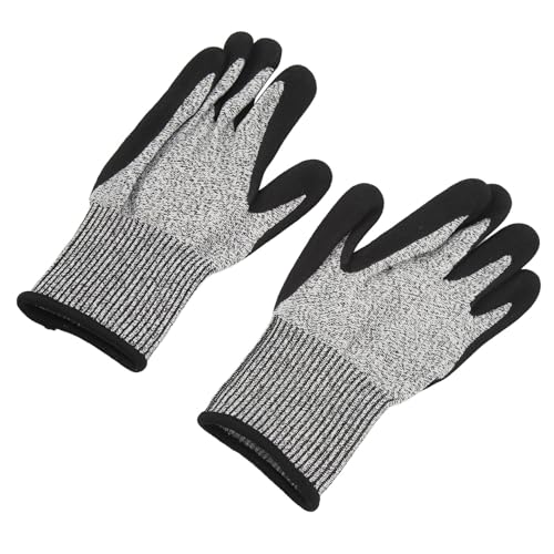 Domary Resistente Nitrilhandschuhe Stufe 5 Schutz Gut Griff Anti -Schnitt -Sicherheitshandschuhe für die Metallherstellung (L) von Domary