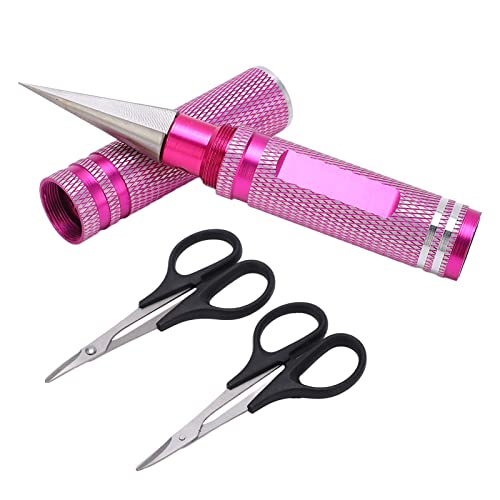Domary Universal RC Gebogene Schere Kit 0‑14 Mm RC Car Hole Puncher Accessoires Fernbedienung Autoswagen Drohne (Rosa) von Domary