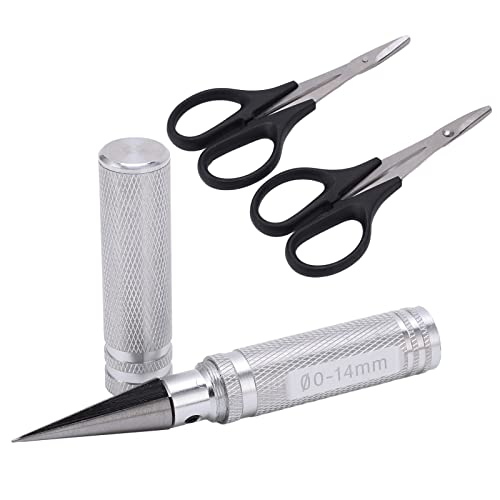 Domary Universal RC Gebogene Schere Kit 0‑14 Mm RC Car Hole Puncher Accessoires Fernbedienung Autoswagen Drohne (Silber) von Domary