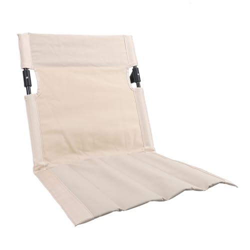 Domary Verbesserter Komfort Tragbarer Klapphöhlen -Lounge -Stuhl Oxford Stoff Outdoor Rasen Camping Beach Picknick (Beige) von Domary