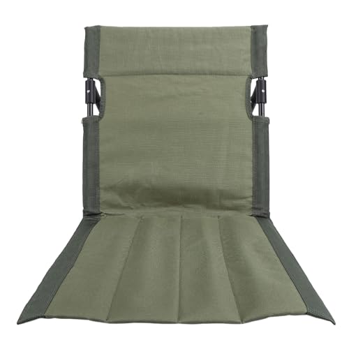 Domary Verbesserter Komfort Tragbarer Klapphöhlen -Lounge -Stuhl Oxford Stoff Outdoor Rasen Camping Beach Picknick (OD grün mit grauem innerem Fleece) von Domary
