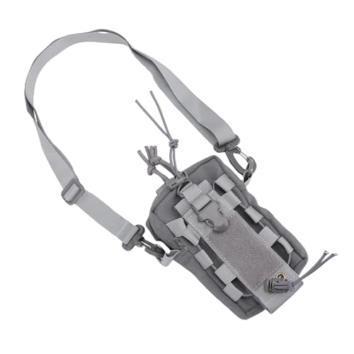 Domary Wasserflasche Taillenbeutel Telefonhalter Einstellbarer Nylon Elastic Hanging Beutel Outdoor Sportreisen (Grau) von Domary