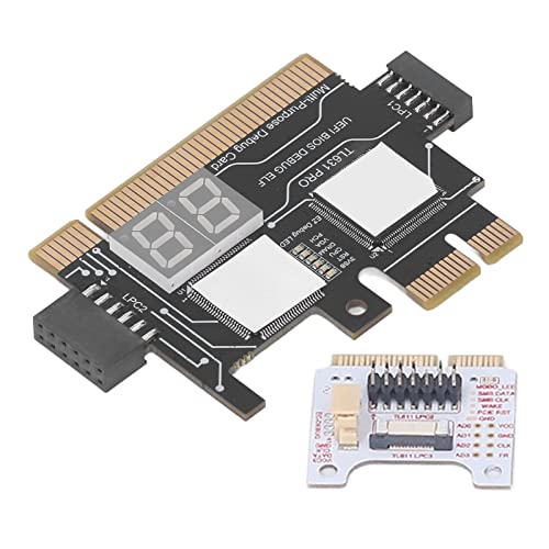 Motherboard Analysator Diagnosekarten Kit Laptop Motherboard Analysator Adapterkarte Hochkennungsrate Automatische Leistungsmodulerkennung für Schwarz von Domary