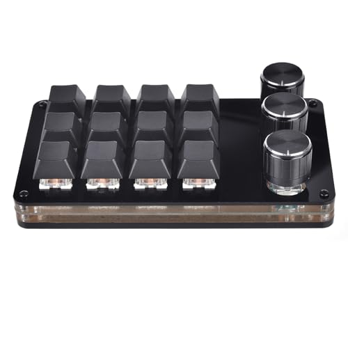 Domasvmd 12 Tasten USB-Tastatur Programmierung Makro Pad mit 3 Knöpfen Makro Mechanische Gaming-Tastatur Handtastatur Programmierbare Tastatur Makro 12 programmierbare Tasten Tastatur Handtastatur Domasvmd 12 Tasten USB-Tastatur Programmierung Makro Pad mit 3 Knöpfen Makro Mechanische Gaming-Tastatur Handtastatur Programmierbare Tastatur Makro 12 programmierbare Tasten Tastatur Handtastatur von Domasvmd