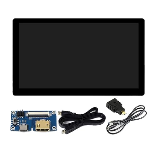 Domasvmd 17,8 cm (7 Zoll) 1024 x 600 Bildschirm für RPI 5B Kapazitives bis zu 5 Punkte Touchable Panel für Single Board Computer integriert geeignet für Elektronikbegeisterte von Domasvmd