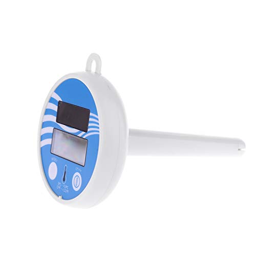 LCD Display Wasserdicht Digital Thermometer Schwimmbad Temperaturmessung Klein Schwimmendes Aquarium Bad Digital Thermometer Hygrometer Wassertemperaturmessgerät Sonde Messung Luftfeuchtigkeit von Domasvmd