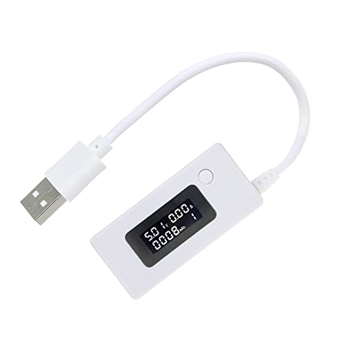 USB Volatage/Ampere Power Meter Detector Digital Multimeter Voltmeter Amperemeter Mobile Power-Panel Monitor Tester Mobile Power Capacity Tester von Domasvmd
