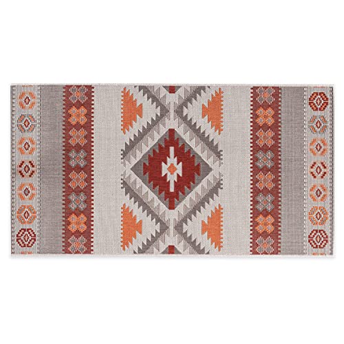 In- und Outdoor-Teppich Warm Nordic Pattern 80x150cm Kunststoff für Innen und Außen von DomDeco