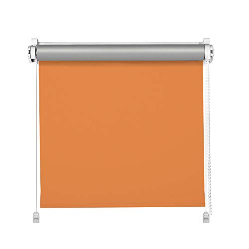 DomDeco Thermo-Rollo Orange 115x150cm Klemm Fix Rollo von DomDeco