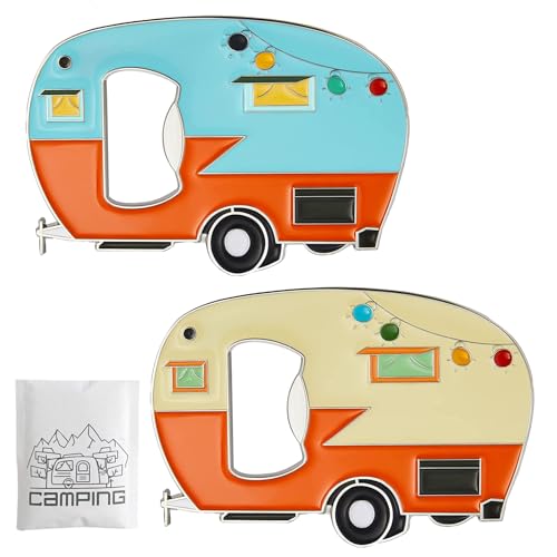 Domemit Flaschenöffner Magnetisch Kühlschrank, Flaschenöffner Bier, Bierflaschenöffner Lustig, Camping Gadgets Wohnwagen, Wohnmobil Geschenke, Einzigartige Bier Geschenke für ihn, Männer von Domemit