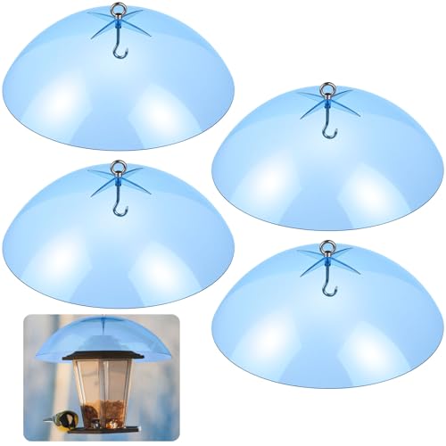 Domensi 4 Stück 26,7 cm große Kunststoff-Vogelfutterspender, Kuppelabdeckung zum Aufhängen, Kolibri-Futterstation, Wetterschutz, Schutzkuppel, Eichhörnchen-Schallwand für Vogelfutterstangen Domensi 4 Stück 26,7 cm große Kunststoff-Vogelfutterspender, Kuppelabdeckung zum Aufhängen, Kolibri-Futterstation, Wetterschutz, Schutzkuppel, Eichhörnchen-Schallwand für Vogelfutterstangen von Domensi