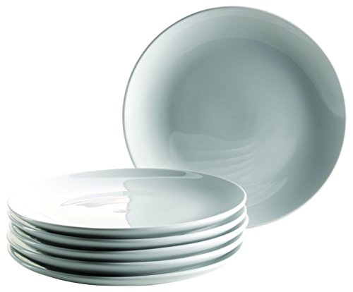 Mäser, Serie Colombia, Dessertteller 19 cm, Porzellan Geschirr-Set für 6 Personen, Weiß Mäser, Serie Colombia, Dessertteller 19 cm, Porzellan Geschirr-Set für 6 Personen, Weiß von MÄSER